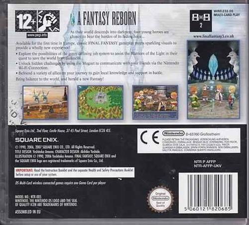 Final Fantasy III - Nintendo DS (A Grade) (Genbrug)